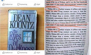 According to this October 2020 Facebook post (from a page called Inicijativa Iskorak) by a conspiracy theorist, “Everything that is happening now was written back in 1980