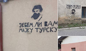 Extremist graffiti