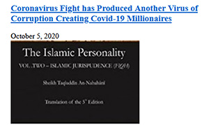 A propaganda piece from Hizb ut Tahrir in Kenya offering its ideology as a means to combat perceived corruption during COVID-19.