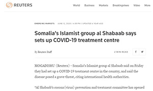 Al-Shabaab COVID-19 treatment centre