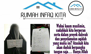 A pro-Daesh charity outreach post from Indonesia featured on social media during mid-2020