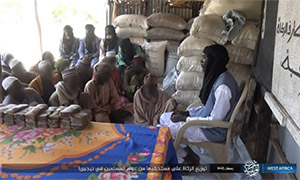 Photos of ISWAP Welfare Committee Distributing Foodstuff and Money